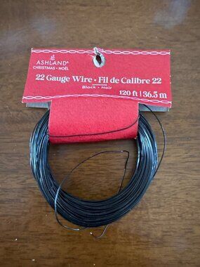 Ashland 22 Gauge Black Wire 120 Ft For Crafting & Floral Projects